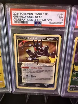 Pokemon 2021 Celebrations PSA Lot: Greninja, Pikachu,Ho-Oh,Kyogre,Palkia, Zekrom - Image 2