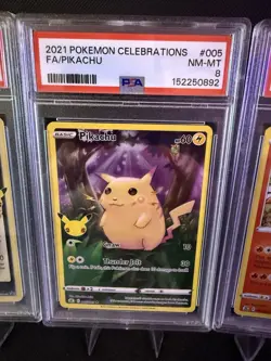 Pokemon 2021 Celebrations PSA Lot: Greninja, Pikachu,Ho-Oh,Kyogre,Palkia, Zekrom - Image 3