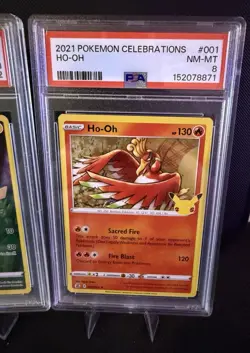 Pokemon 2021 Celebrations PSA Lot: Greninja, Pikachu,Ho-Oh,Kyogre,Palkia, Zekrom - Image 4