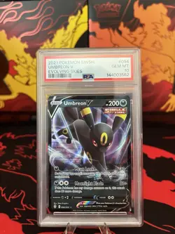 Pokemon Umbreon V 094/203 SWSH07 Evolving Skies Ultra Rare Holo PSA 10 - Image 1