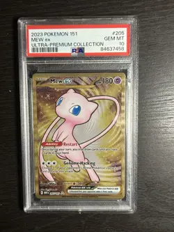 Pokemon 151 Mew ex Metal Promo 205/165 Hyper Rare Ultra Premium PSA 10 Gem Mint - Image 1