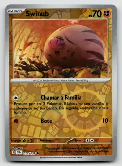 Swinub 077/159 Journey Together 2025 Reverse Holo Portuguese - Image 1