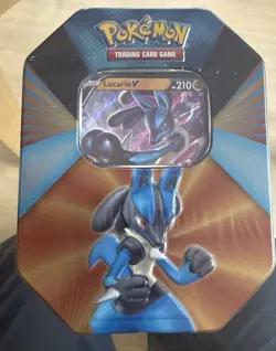 Pokemon Lucario V Factory Sealed Tin Sealed! New!! 820650808401 - Image 1