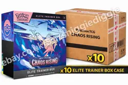 🟢 (Case of 10) Pokemon Chaos Rising Elite Trainer Box ETB - Pre-sale/Pre-Order - Image 1
