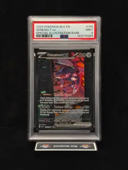 2025 Pokemon Blk En-Black Bolt SIR Genesect Ex #169 PSA 9 - Image 1