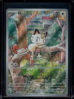 Meowth Pokemon 2025 ME Phantasmal Flames Illustration Rare 106/094 NM - Image 1