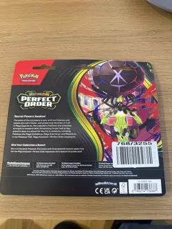 Pokemon TCG Perfect Order 3 Pack Blister Chikorita New Sealed - Image 2