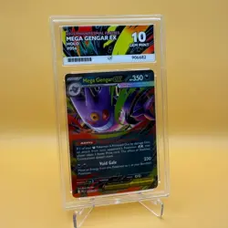 Pokemon TCG Card ACE Graded - Phantasmal Flames - Mega Gengar EX - GEM MINT 10 - Image 1