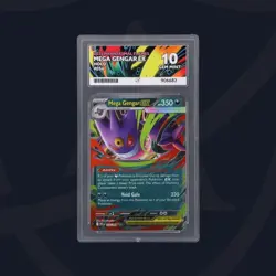 Pokemon TCG Card ACE Graded - Phantasmal Flames - Mega Gengar EX - GEM MINT 10 - Image 2