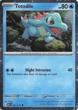 Totodile 041/217 Cosmos Holo Promo Pokemon Card NM - Image 1