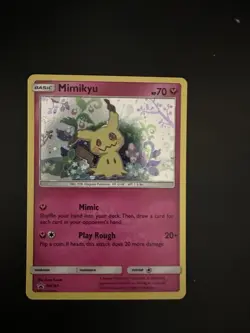 Mimikyu SM163 Holo Promo Pokemon Card Excellent Condition - Image 1