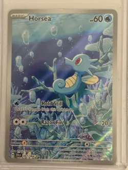 Pokemon Horsea Illustration Rare Holo Sv: Shrouded Fable 067/064 60 HP Card - Image 2