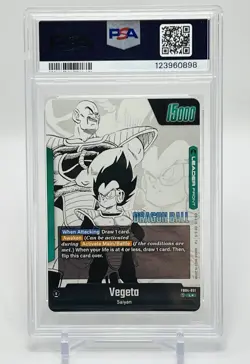 VEGETA DRAGON BALL SUPER CARD GAME FW SB01 #FB04-051 ALTERNATE ART PSA 10🔥📈🔥 - Image 2