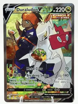 Pokemon Duraludon v Alternate Full Art Holo Card 198/203 SWSH07 Evolving Skies - Image 1