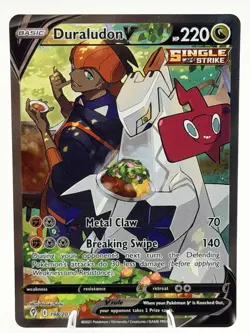 Pokemon Duraludon v Alternate Full Art Holo Card 198/203 SWSH07 Evolving Skies - Image 2