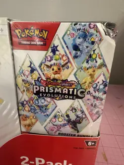 Pokemon Prismatic Evolutions ETB + Booster Bundle Costco 2 Pack - SEALED In Hand - Image 2