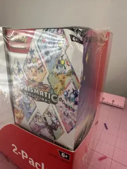 Pokemon Prismatic Evolutions ETB + Booster Bundle Costco 2 Pack - SEALED In Hand - Image 3