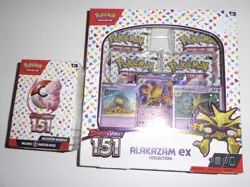 POKEMON TCG Scarlet & Violet 151 Booster Bundle + Alakazam ex Bundle Collection - Image 1