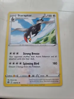 Pokemon Staraptor 119/172 Brilliant Stars Regular Rare Mint - Image 1