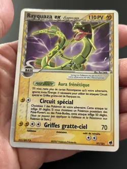 RAYQUAZA EX 97/101 BLOC EX ILES DES DRAGONS POKEMON HOLO FR - Image 5