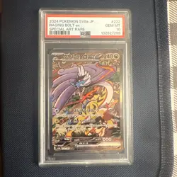 PSA 10 Raging Bolt ex SAR 222/187 Terastal Festival sv8a Pokemon Card Japanese - Image 1