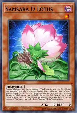 Samsara D Lotus PHNI-EN003 1st ED Yu-Gi-Oh! SUPER RARE - Image 1
