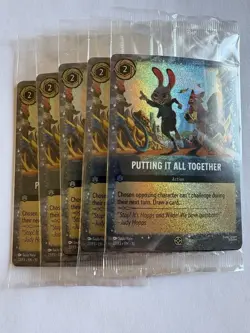 DISNEY LORCANA 'Putting It All Together' 27/P3 Zootopia 2 Movie Promo (5) Sealed - Image 2