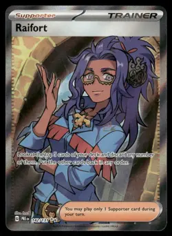 Pokemon Cards Raifort 142/131 Prismatic Evolutions Holo Ultra Rare LP *2 - Image 1