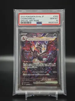Charizard EX 349/190 Shiny Treasure EX SAR Japanese Pokemon Card SV4A PSA 10 - Image 1