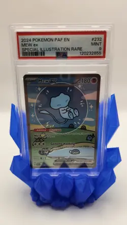 2024 POKEMON PAF EN- PALDEAN FATES SPECIAL ILLUSTRATION RARE #232 MEW EX PSA 9 - Image 1