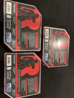 Pokemon Destined Rivals Team Rocket Tins Set of 3 New Sealed (Mewtwo, Nidoking) - Image 3