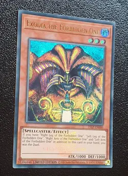 Yugioh 25LP-EN000 Exodia the Forbidden One Emblazoned Ultra Rare MINT - Image 4