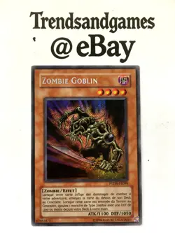 YUGIOH - ZOMBIE GOBLIN - SECRET RARE - NEAR MINT VF PTDN-FR098 PHANTOM DARKNESS - Image 1