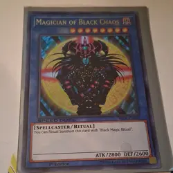 🔥 MINT***YUGIOH Magician of BlackChaosYGLD-ENC01 ULTRA RARE HOLOGRAPHIC - Image 2