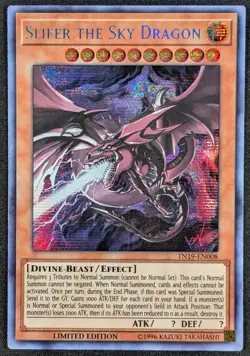 Slifer the Sky Dragon 1996 Limited Secret Rare Yugioh TN19-EN008 (NM) - Image 1