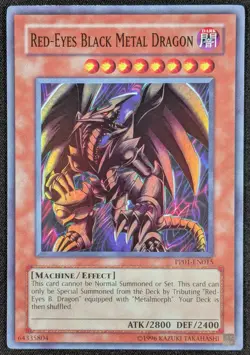Red Eyes Black Metal Dragon 1996 Super Rare Holo Yugioh PP01-EN015 (NM) - Image 1