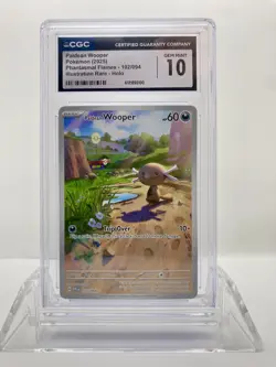 2025 POKEMON PHANTASMAL FLAMES ILLUSTRATION RARE PALDEAN WOOPER CGC GEM MINT 10 - Image 1