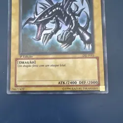Yu-Gi-Oh Red-Eyes Black Dragon Portuguese 1st Edition DIJ-P001 Starter Deck Joey - Image 5