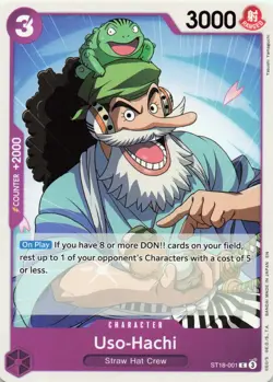 Uso-Hachi - ST18-001 - One Piece TCG - Bandai Starter Deck 18 Purple Luffy - NM - Image 1