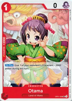 Otama OP01-006 One Piece TCG Uncommon - NM - Pre Errata - Image 1