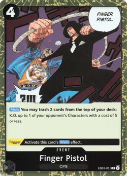 One Piece TCG - Finger Pistol - EB01-051 - English - Memorial Collection - N/M - Image 1