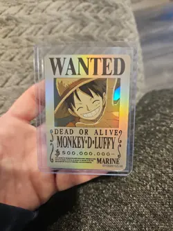 Monkey D Luffy Marine One Piece Wanted Dead or Alive Card OP-WA201-TJL-01 - Image 5