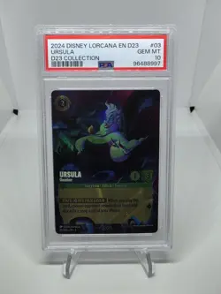 2024 Disney Lorcana EN URSULA Deceiver 03/D23 COLLECTION PSA 10 - Image 1