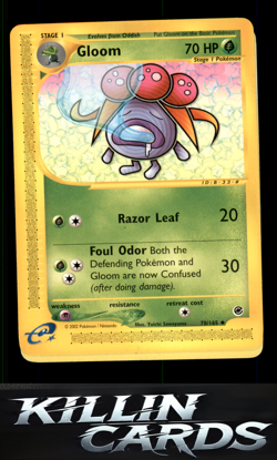 Gloom 078/165 Pokemon Uncommon Expedition Card LP - Image 1