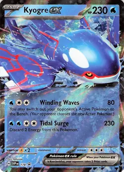 Kyogre ex 178 - Ultra Rare HOLO - SV: Scarlet & Violet Promo Cards - NM - Image 1