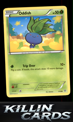 Oddish 1/98 Pokemon Common XY - Ancient Origins Card NM - Image 1