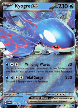 Kyogre ex 178 - Ultra Rare HOLO - SV: Scarlet & Violet Promo Cards - NM - Image 1