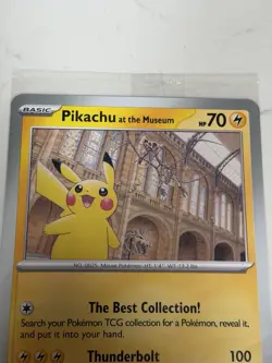 Pokemon TCG Pikachu At The Museum Promo Card Brand New Sealed - Image 2