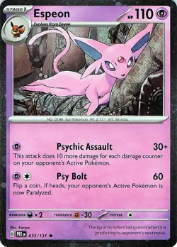 Espeon - (Cosmos Holo) 033/131 - HOLO - Miscellaneous Cards & Products - NM - Image 1
