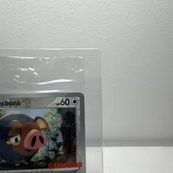 Pokemon Lechonk 154/198 SV Scarlet Violet Gamestop Promo Card Stamped New Sealed - Image 3